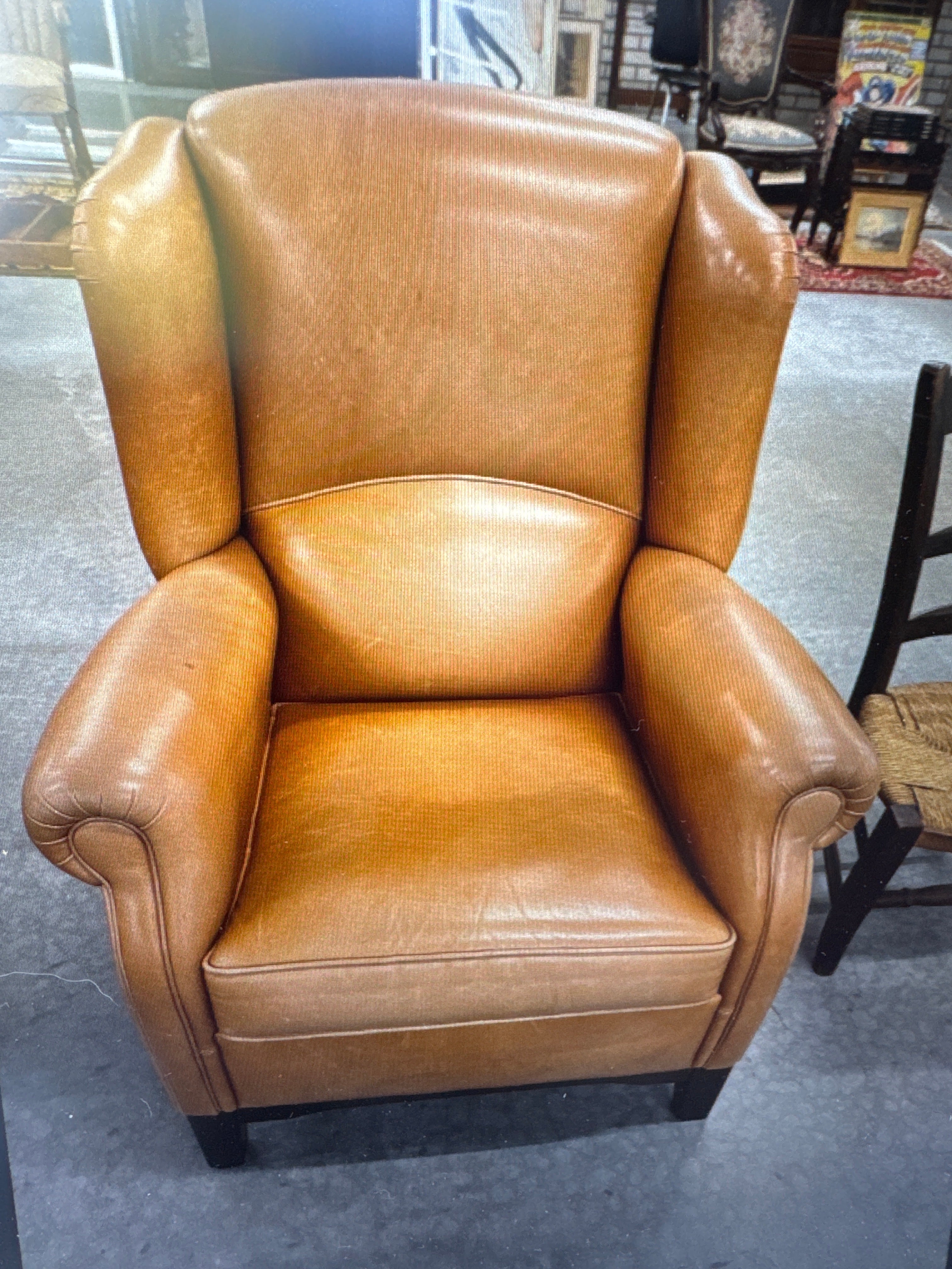 Schaapsleren look fauteuil