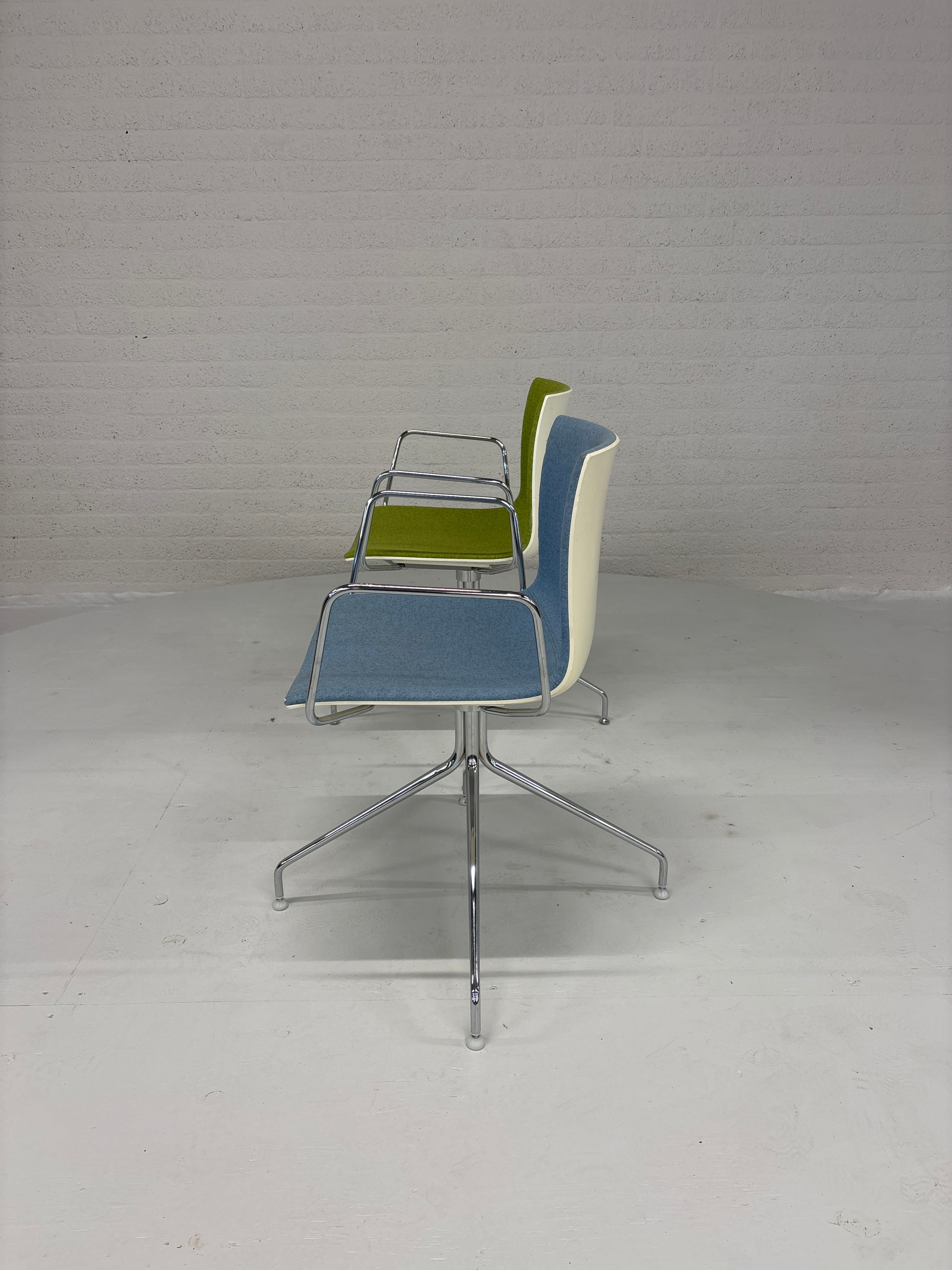 Alper Catifa Stoelen Blauw & Groen - Set