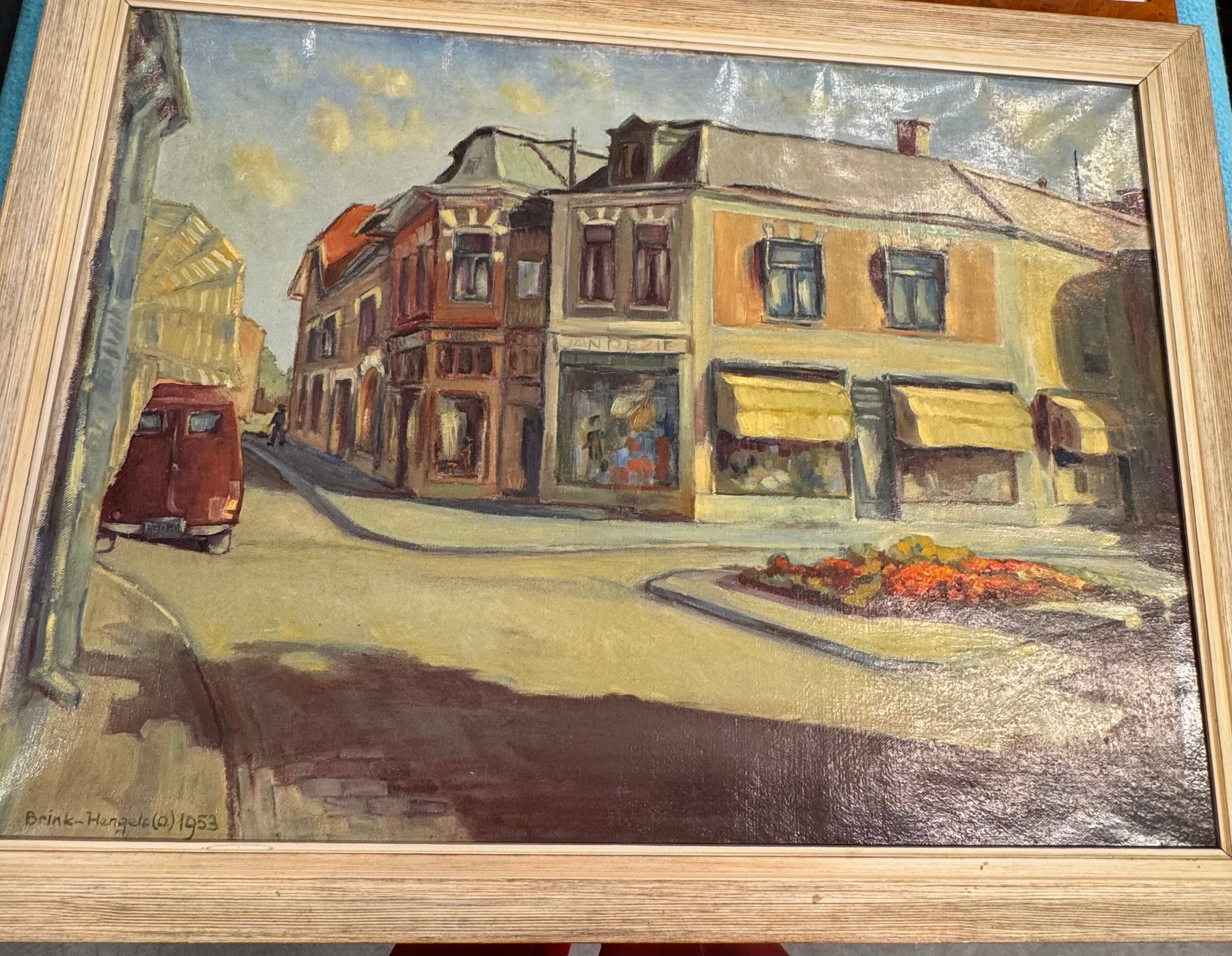 Schilderij Hengelo 1953