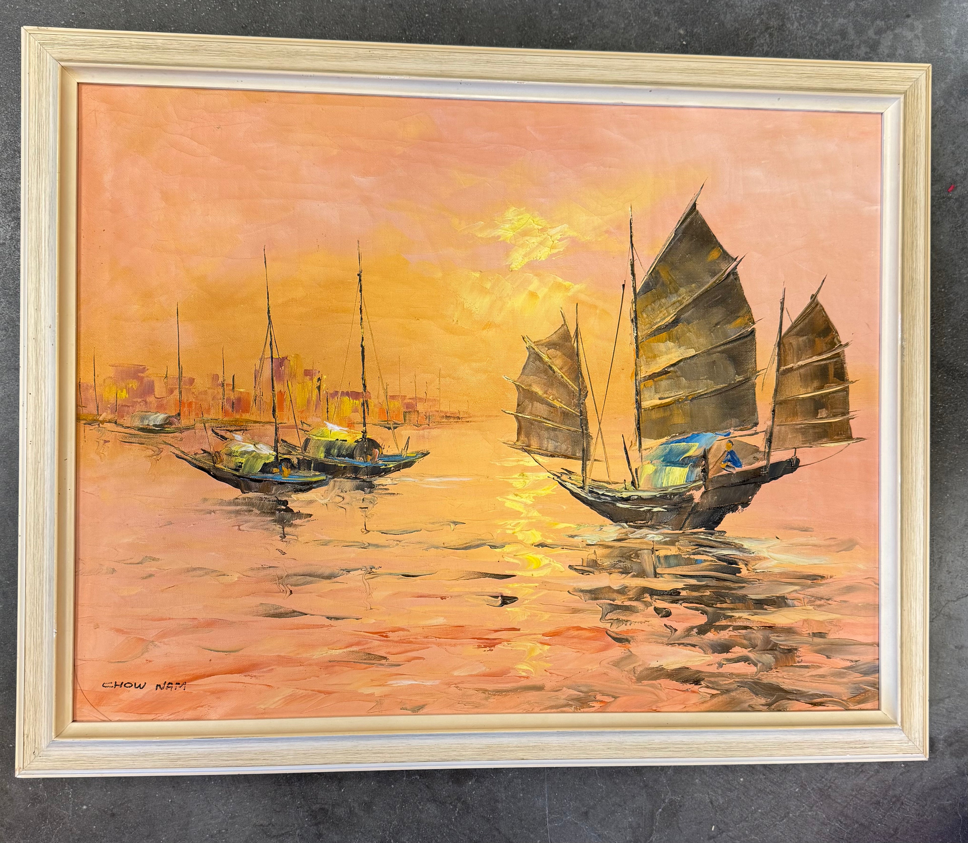 Schilderij Chow Nam boten