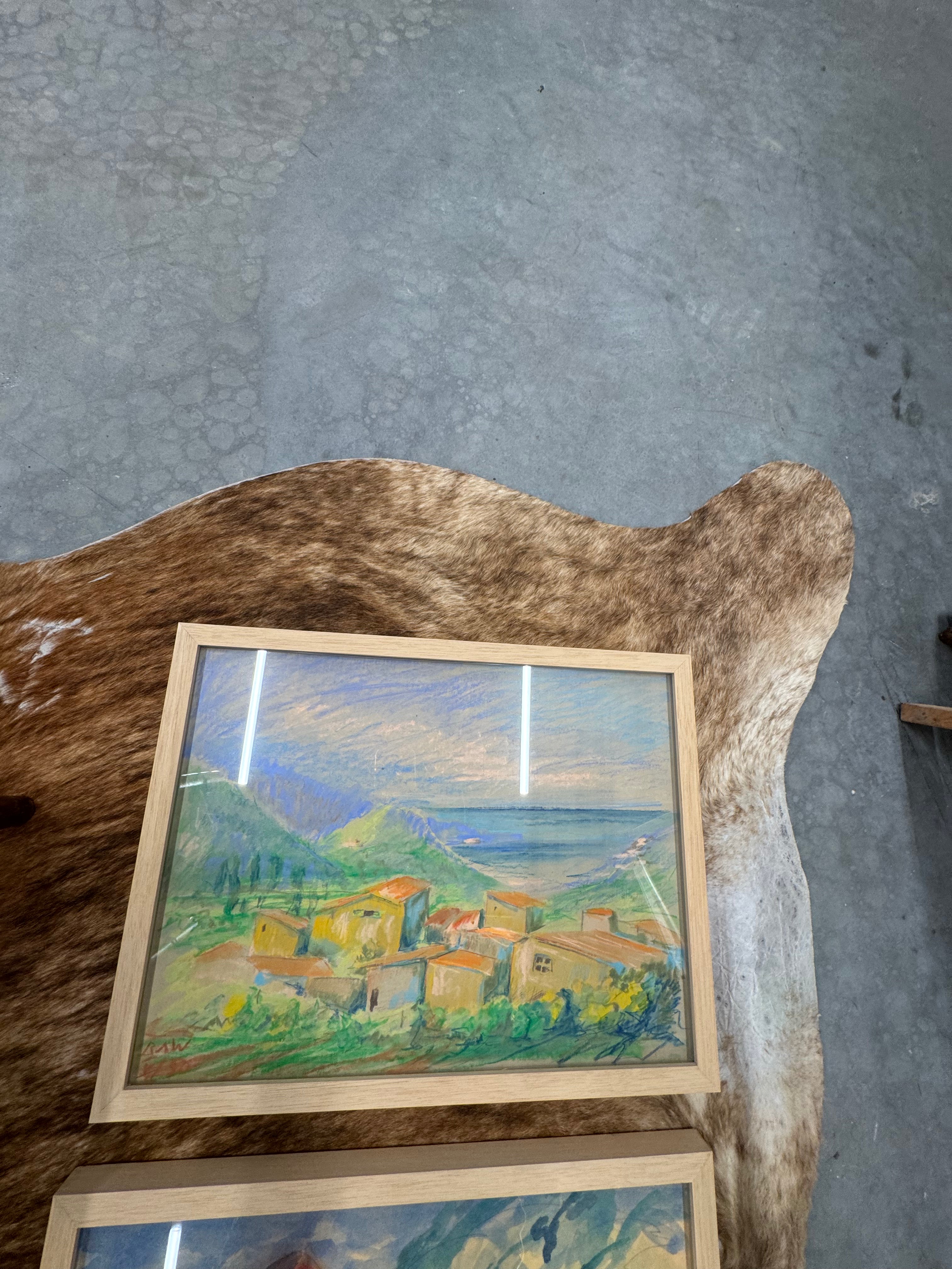 Pastel met monogram R.A.W.