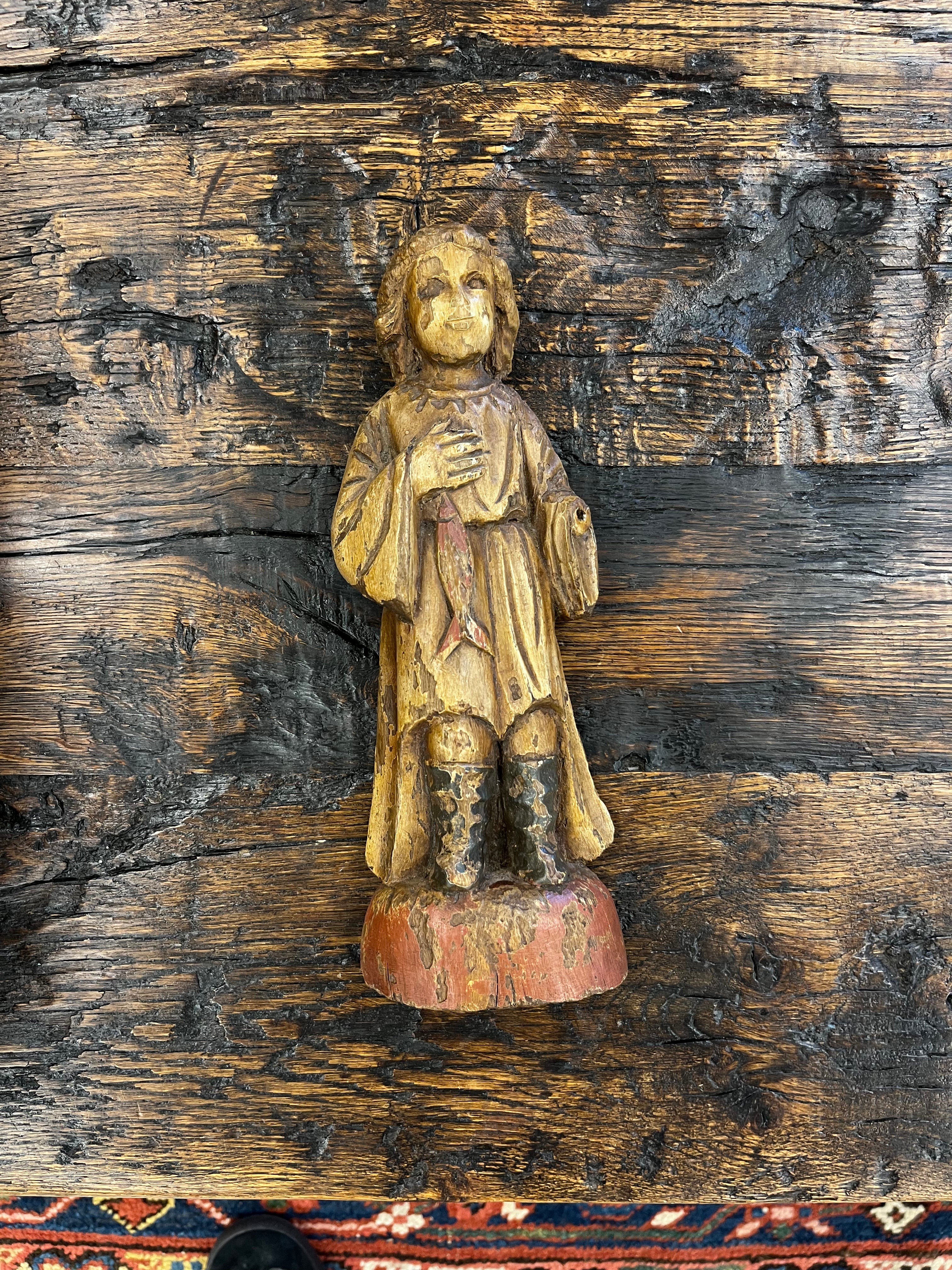 16e eeuws houten gesneden beeld