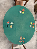 Bridgekleed geborduurd rond