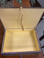 Bewaardoos met gemarmerd papier