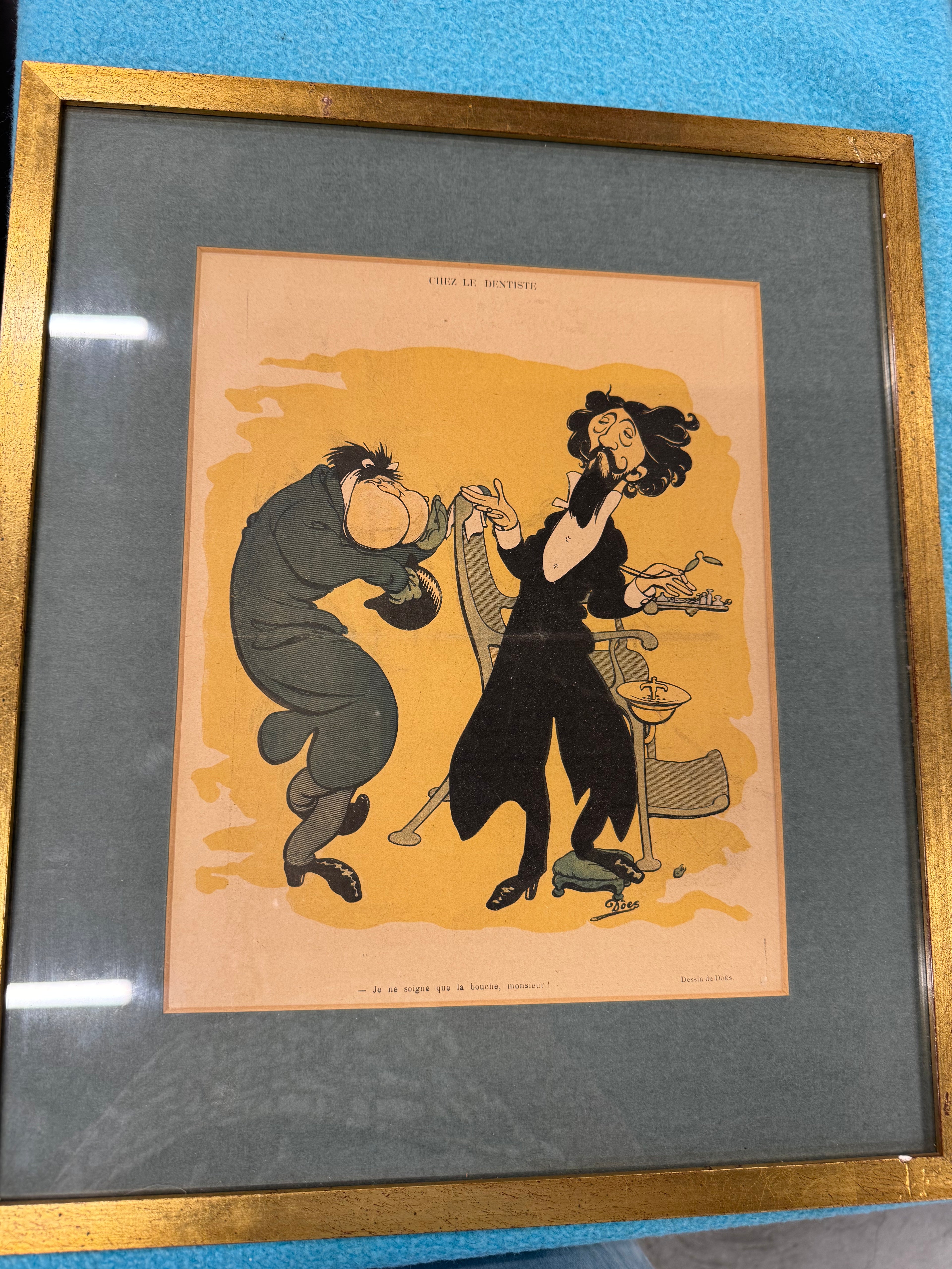 Litho uit 1903 Le Rire