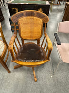 Antieke Amerikaanse victoriaanse office desk stoel