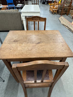 Vintage set met 2 stoelen