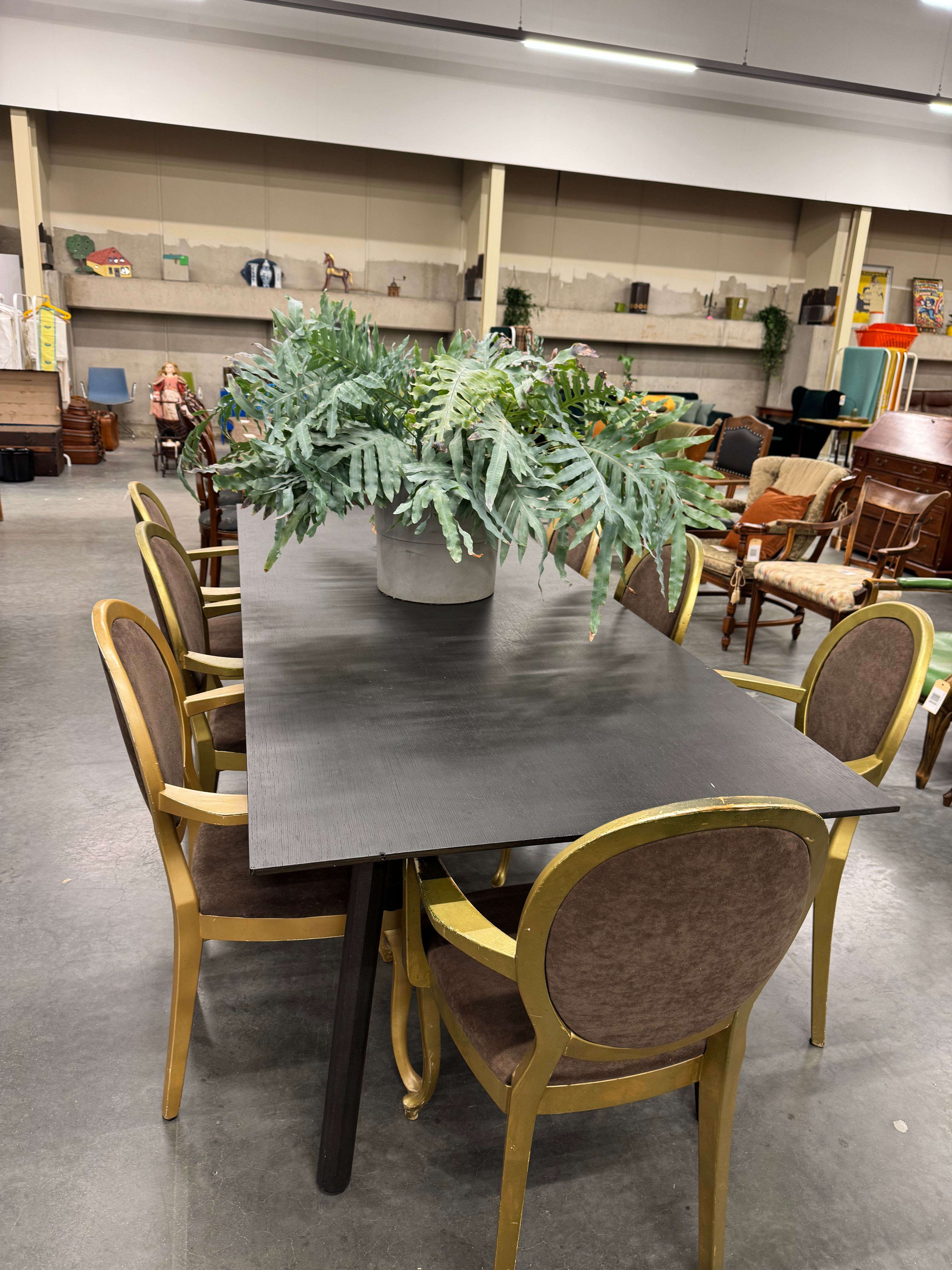 Eettafel groot met 8 stoelen