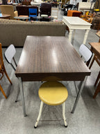 Retro formica eettafel setje met 2 stoeltjes