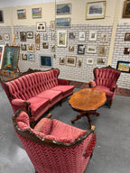 Barok unieke set bank en 2 stoelen