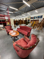 Barok unieke set bank en 2 stoelen