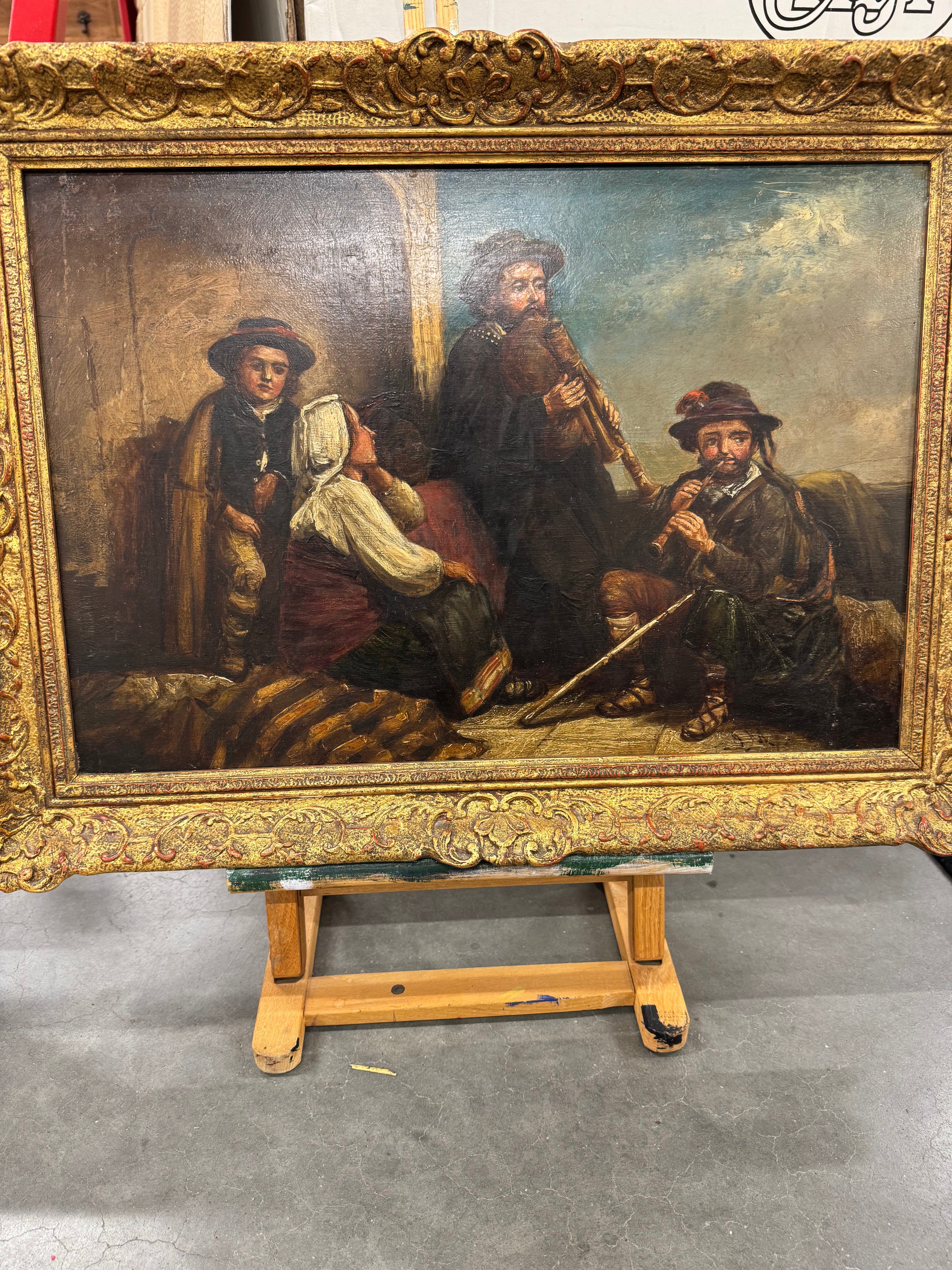 Schilderij muzikanten