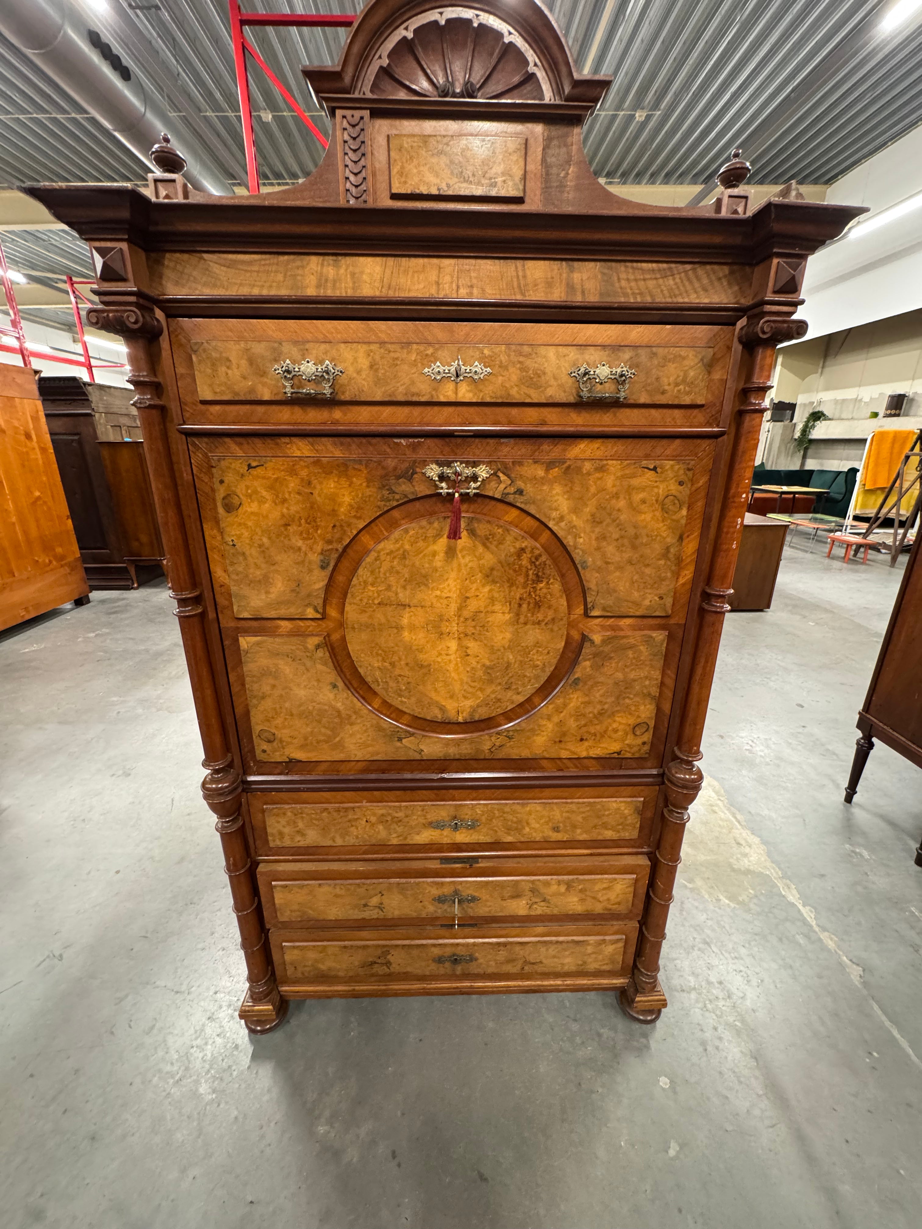 Secretaire biedemeijer circa 1900