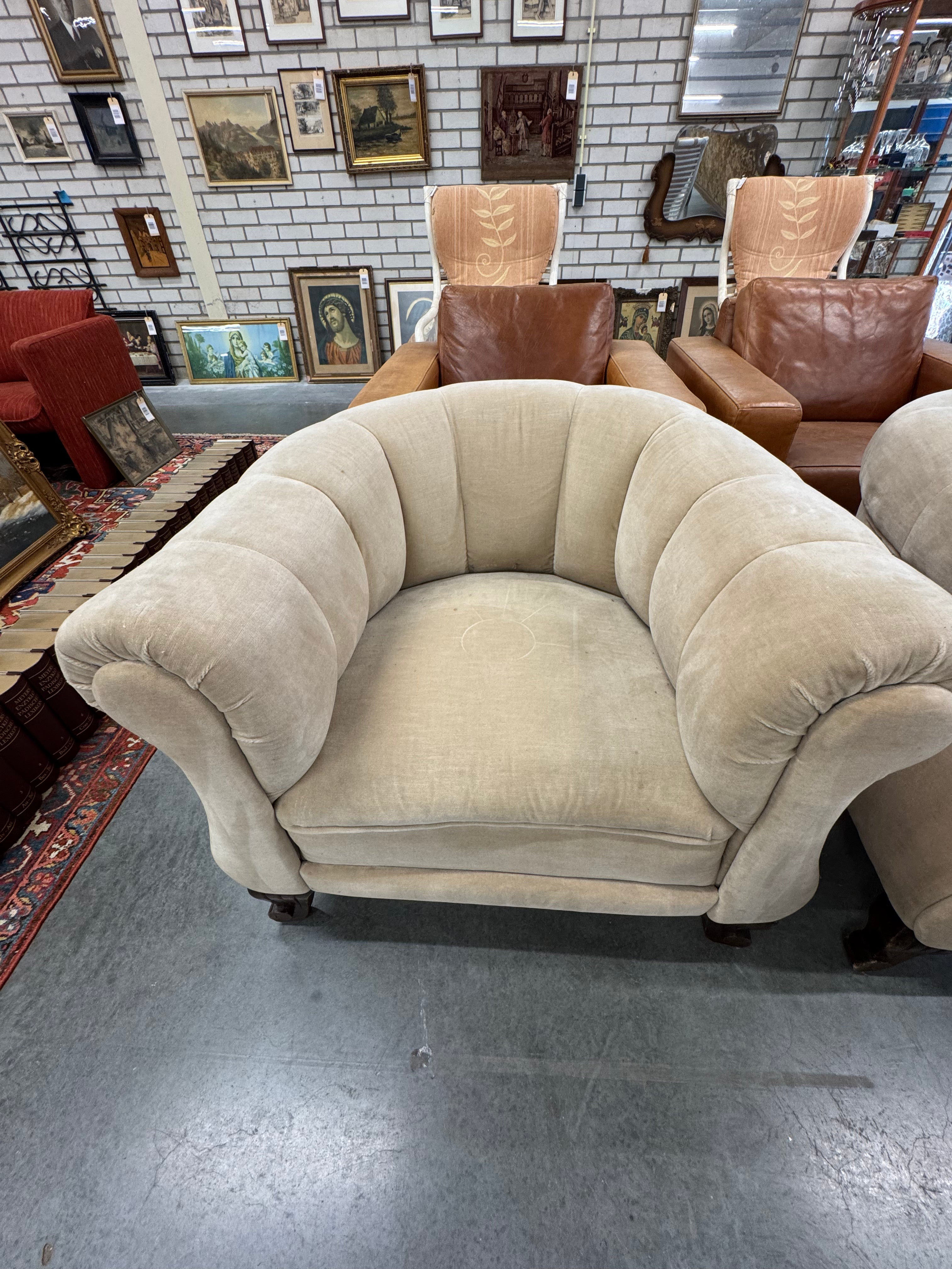 Set fauteuils mooie ronde zit