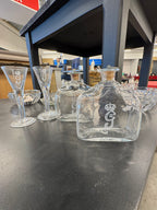 Kristal karaf en glas