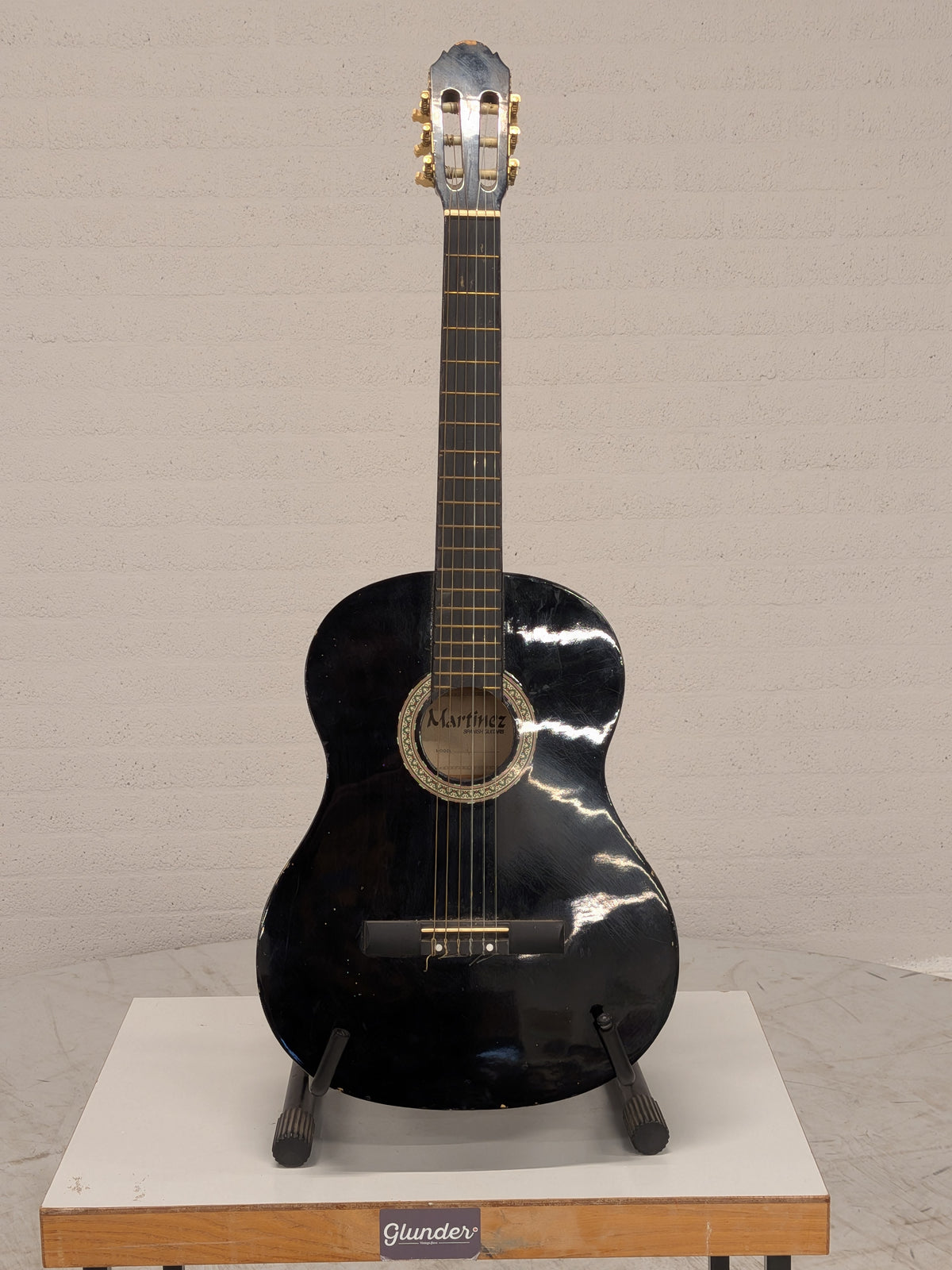 Martinez klassieke gitaar, zwart