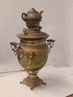 Messing samovar met theepotje