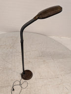 Vintage leeslamp wortelnootlook