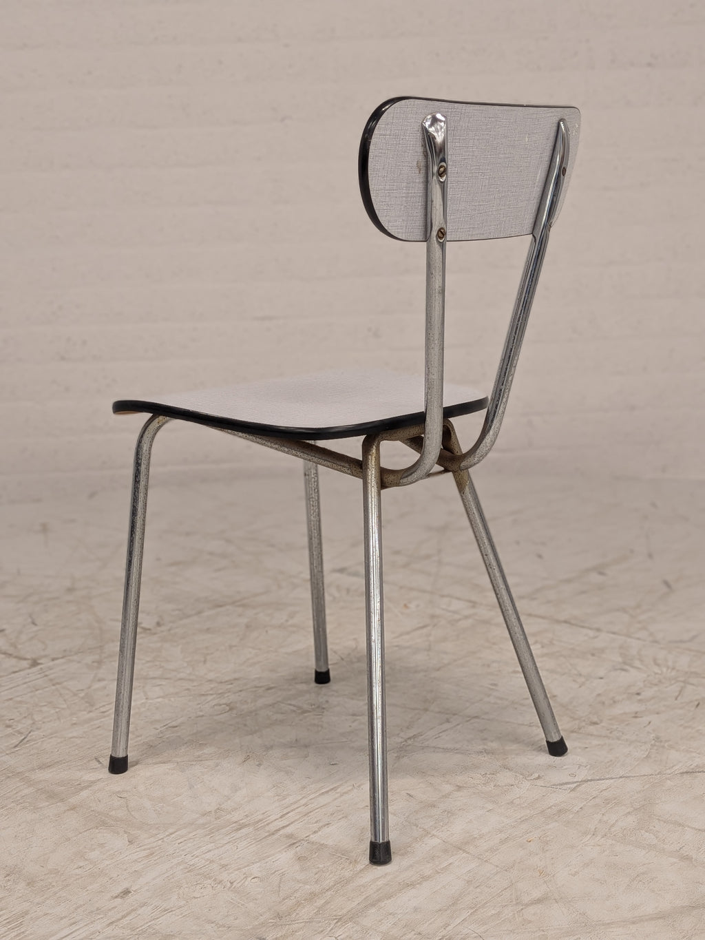 Formica keukenstoel grijs