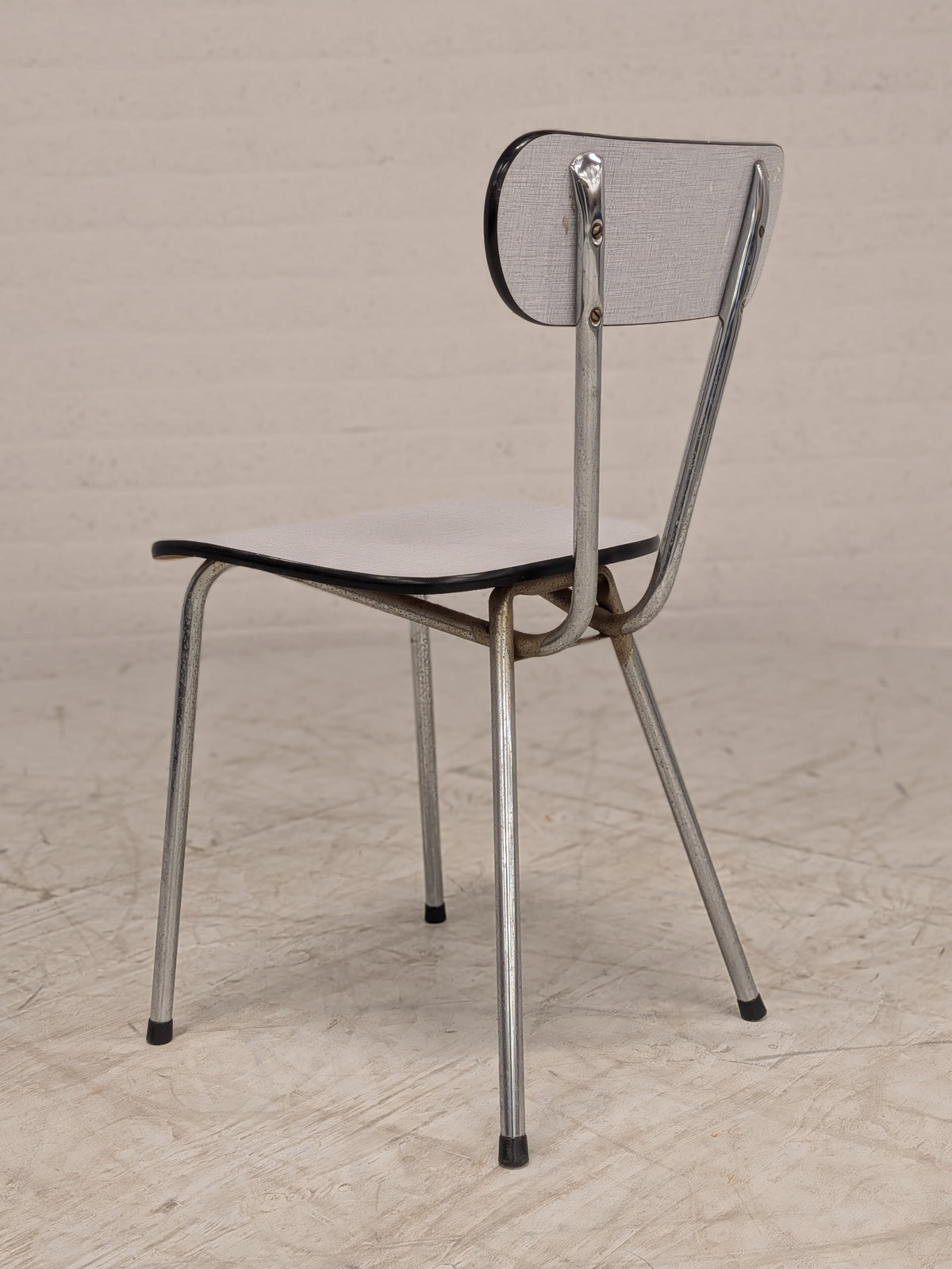 Formica keukenstoel grijs