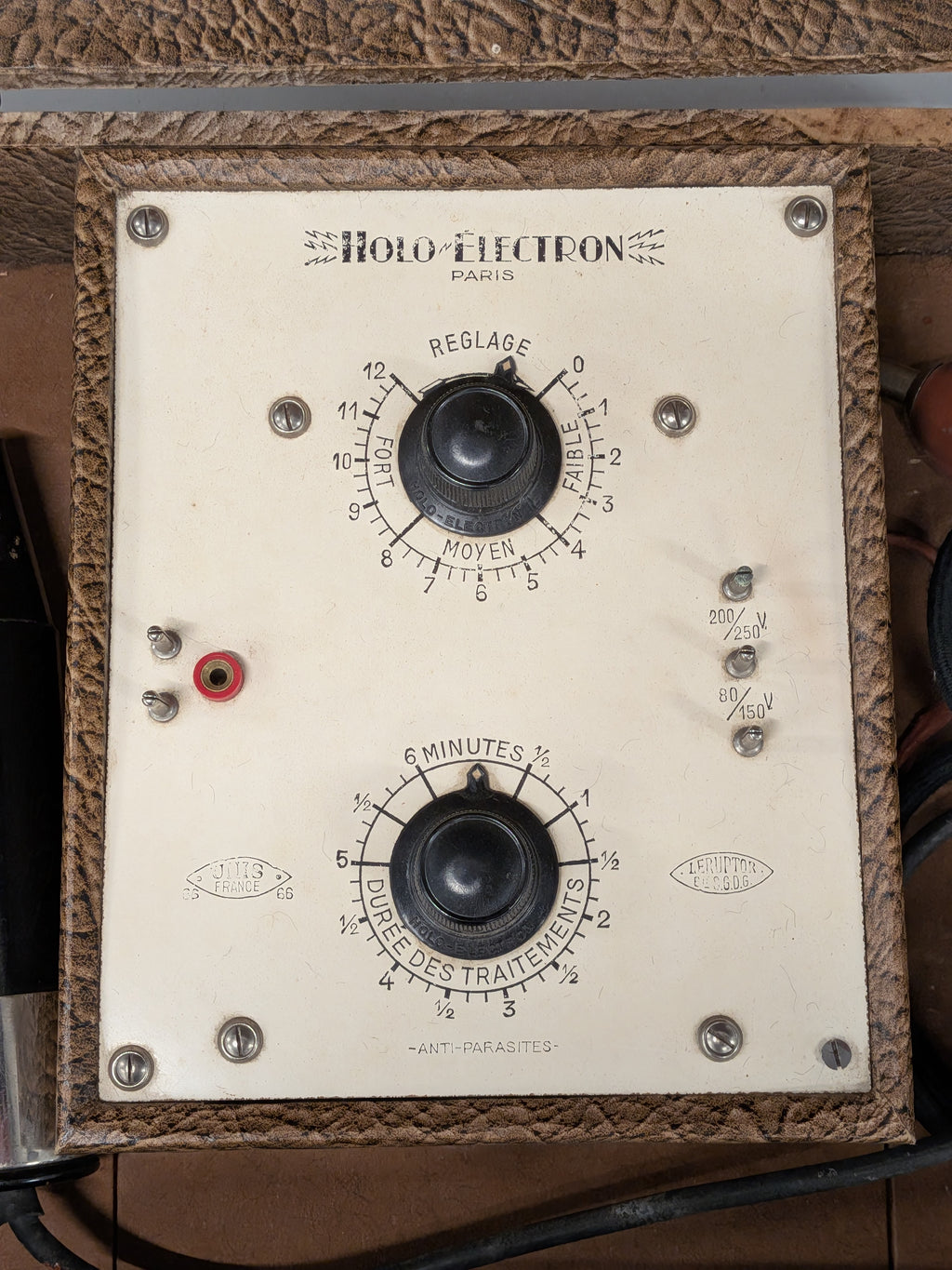 Antiek elektrotherapie-apparaat Holo-Electron Paris