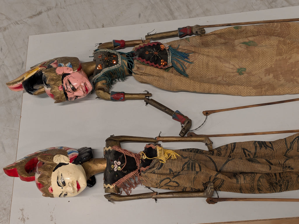 Wayang golek poppen (set van 2)
