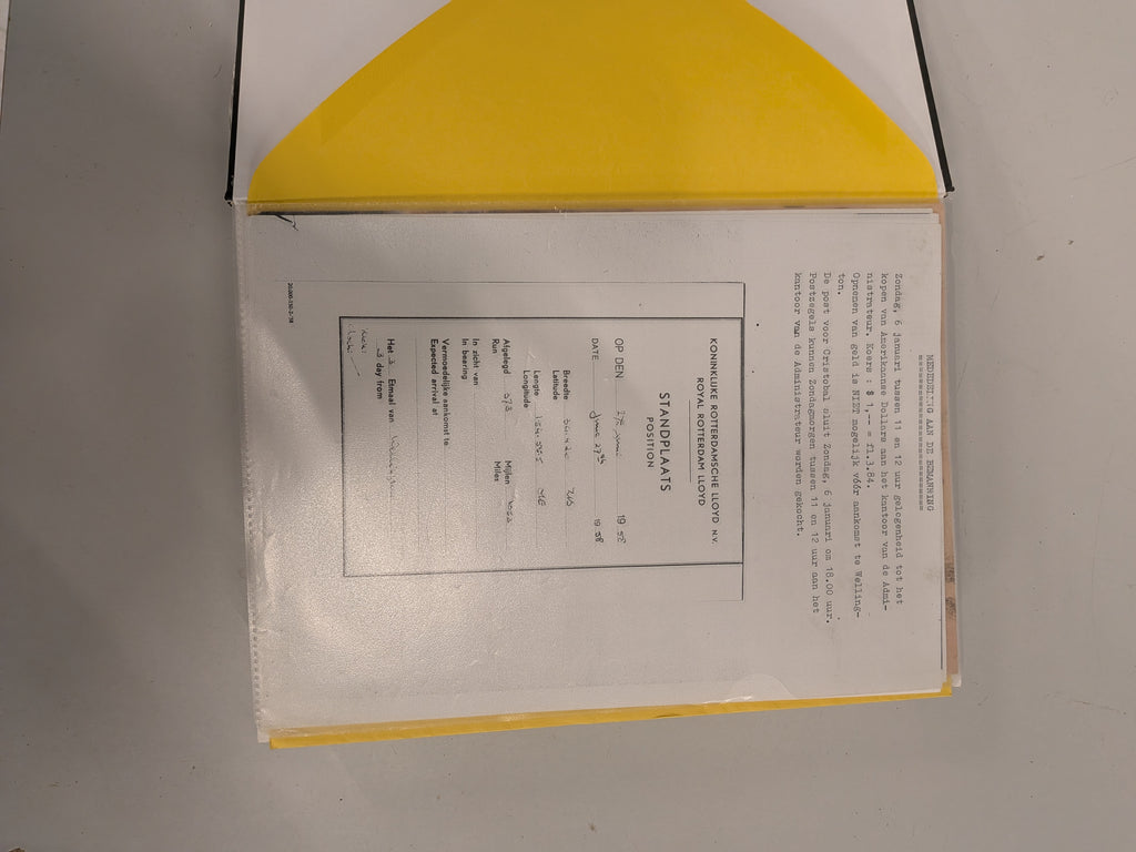 Boek Sibajak, Rotterdamsche Lloyd
