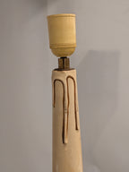 Grote messing kandelaarlamp met engelenkopjes