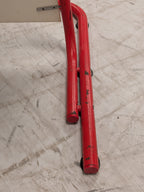 Vintage IKEA kinderstoel, rood buisframe