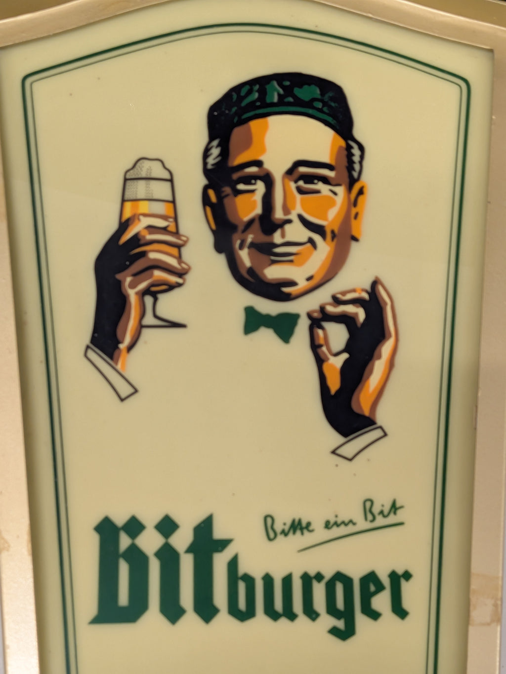 Bitburger wandlamp "Bitte ein Bit"