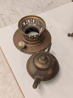 Messing samovar met theepotje