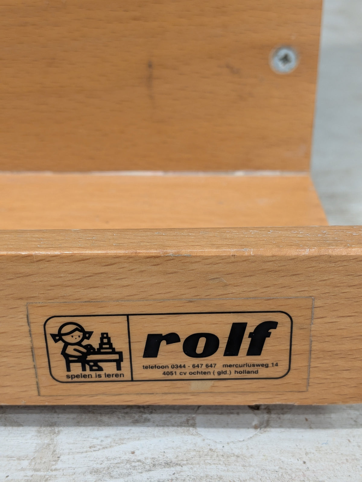 Vintage krijtbord van Rolf