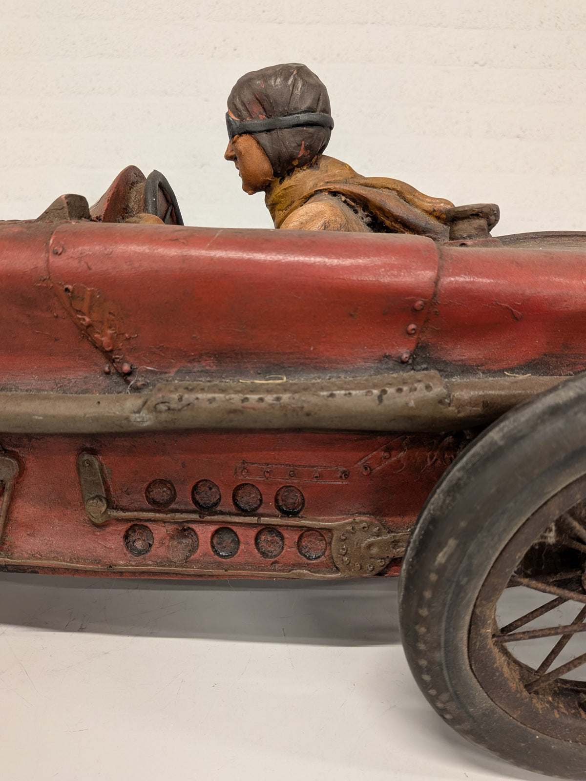 Groot model Bugatti Type 35 raceauto