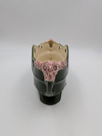 Art nouveau majolica jardinière met bloemen