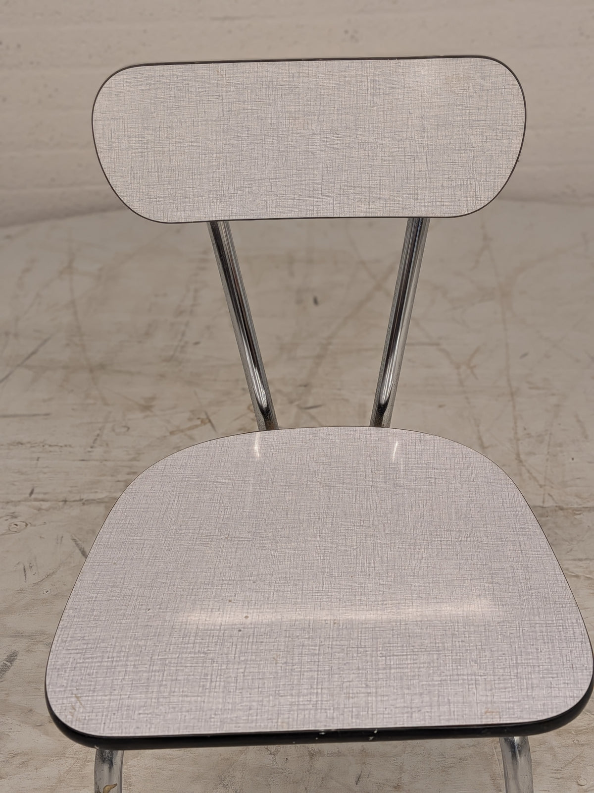 Formica keukenstoel grijs