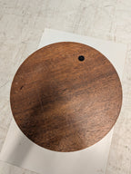 Houten plateau op zuil
