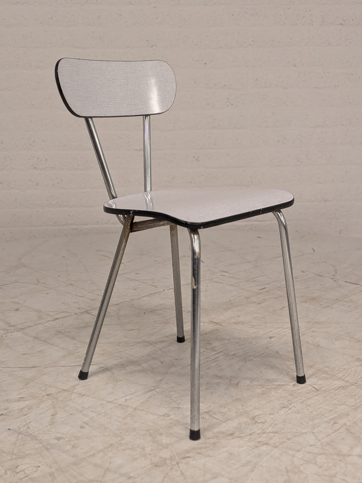 Formica keukenstoel grijs