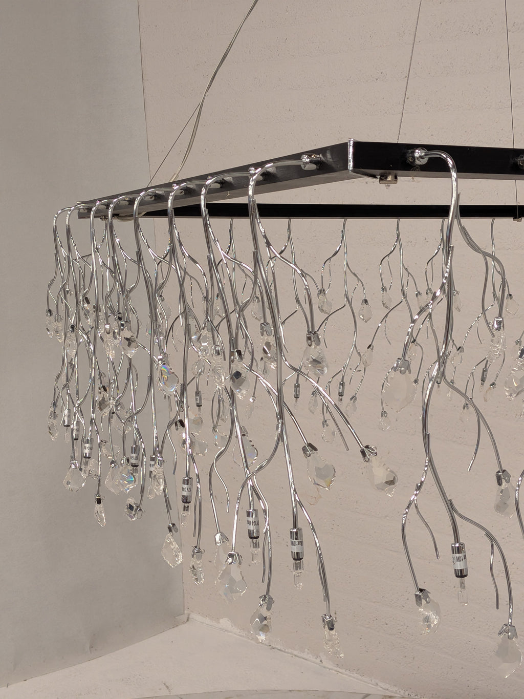 Hanglamp zwart rechthoekig (set van 2)