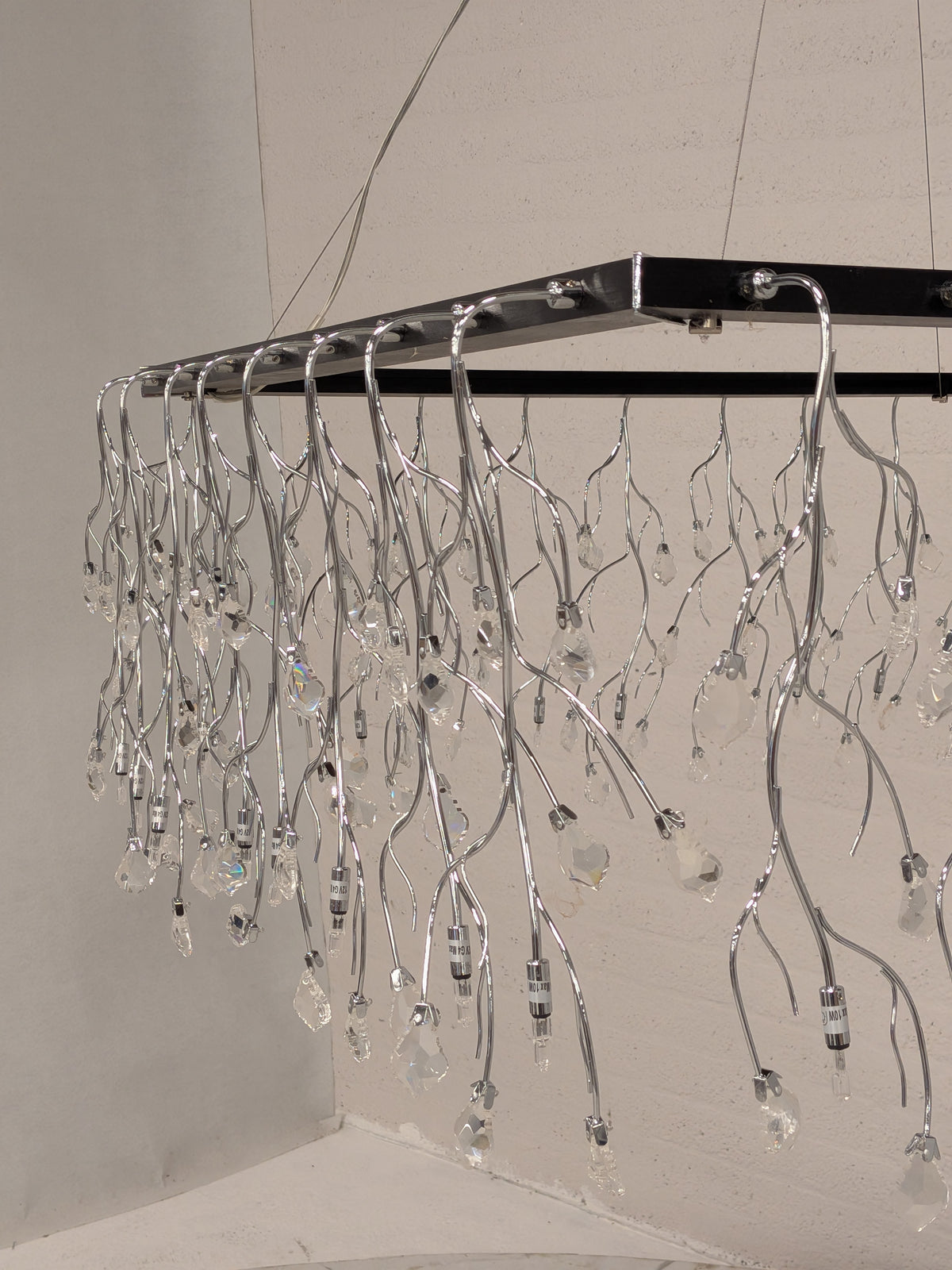 Hanglamp zwart rechthoekig (set van 2)