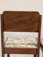 Art deco stoelen bloemenzitting (set van 2)