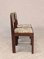 Art deco stoelen bloemenzitting (set van 2)
