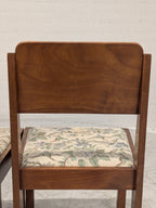 Art deco stoelen bloemenzitting (set van 2)