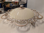 Plafonnière zilverkleurig smeedwerk