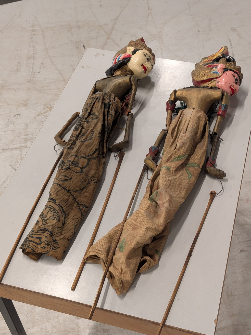 Wayang golek poppen (set van 2)