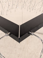 Hanglamp zwart rechthoekig (set van 2)
