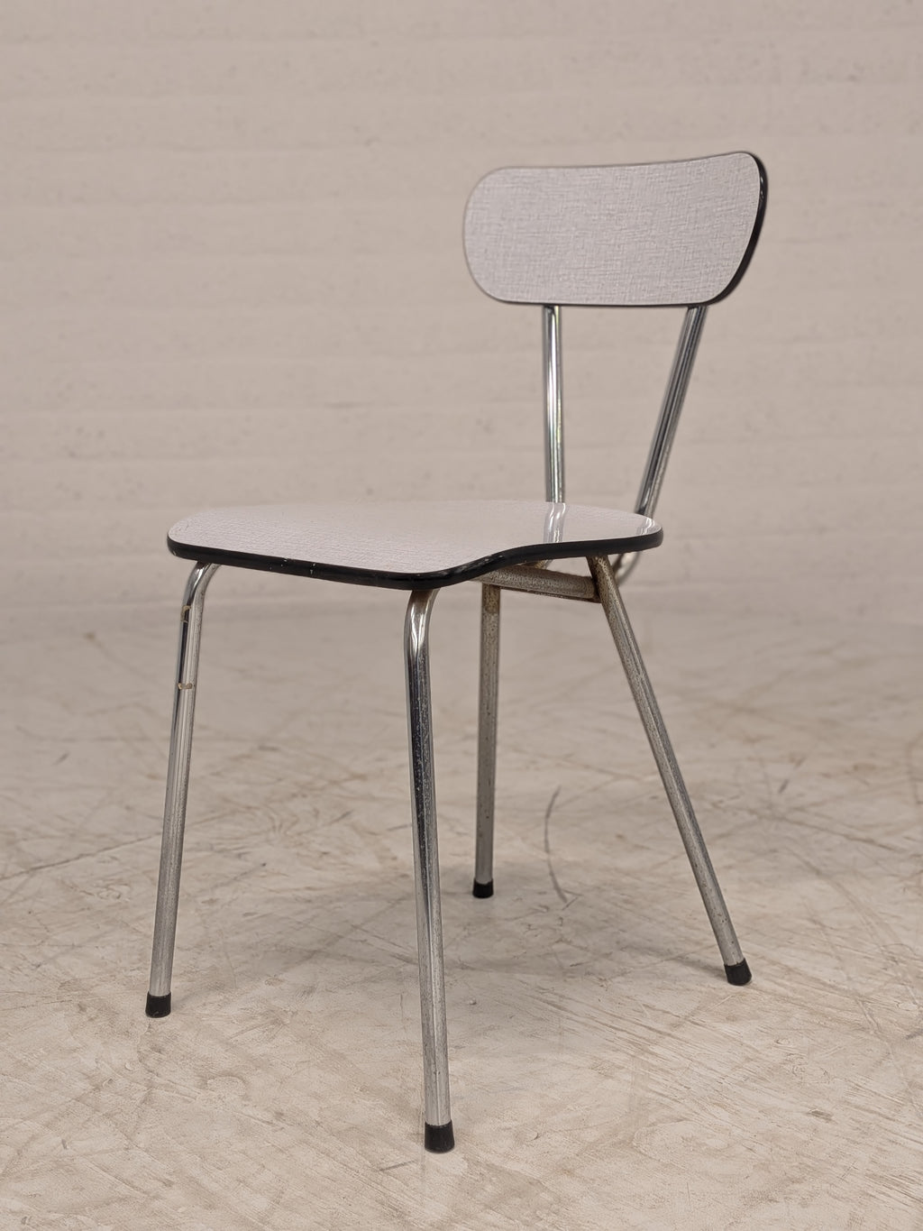 Formica keukenstoel grijs