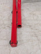 Vintage IKEA kinderstoel, rood buisframe
