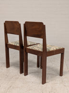 Art deco stoelen bloemenzitting (set van 2)