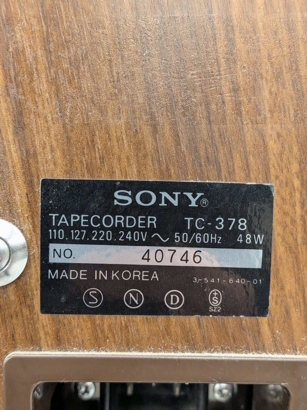 Sony TC-378 bandrecorder