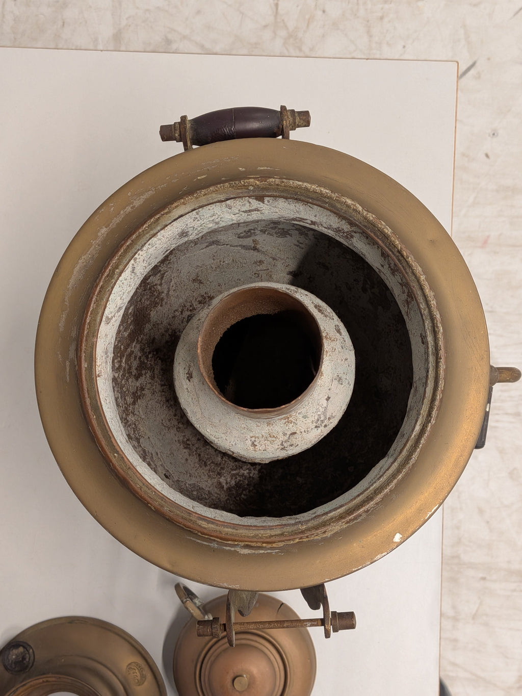 Russische samovar met theepotje, decoratief